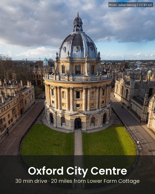 Oxford, about 30 min by car