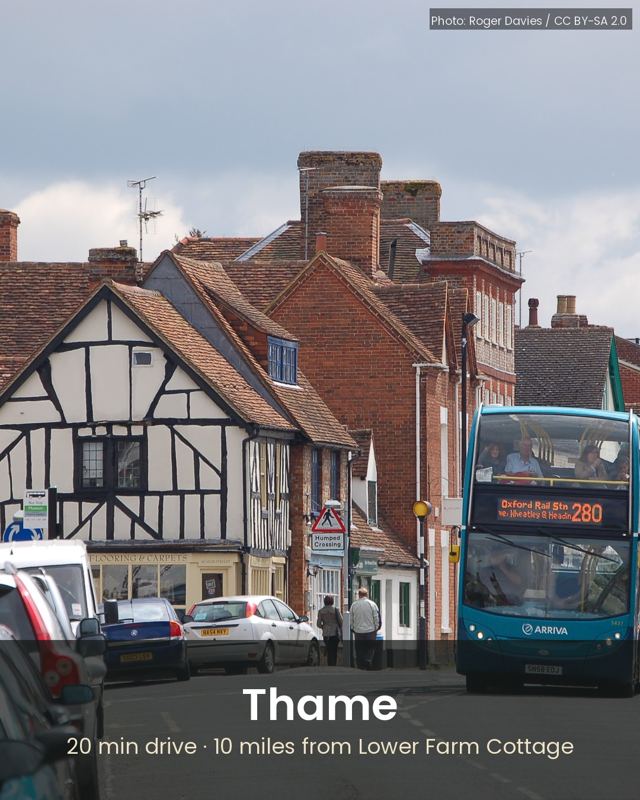 Thame, about 20 min by car